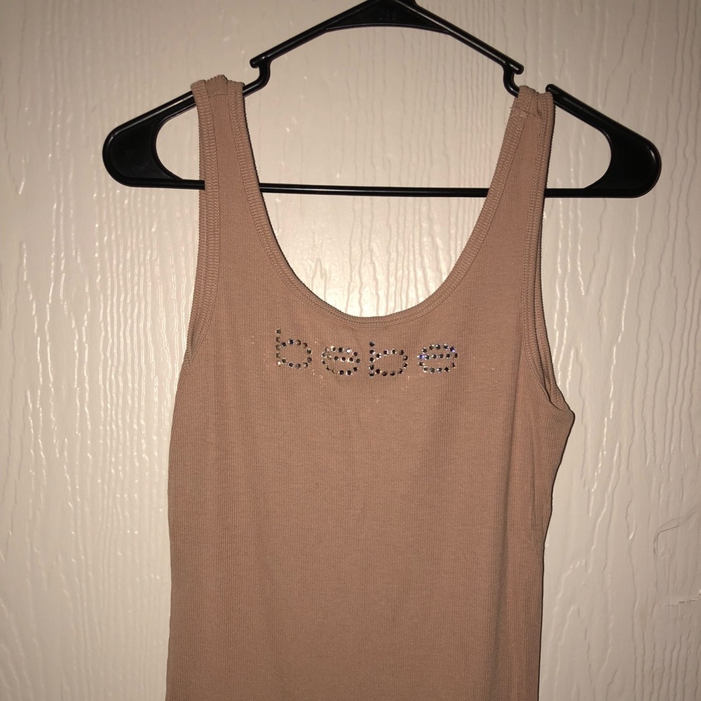 Bebe Ribbed Tank Top